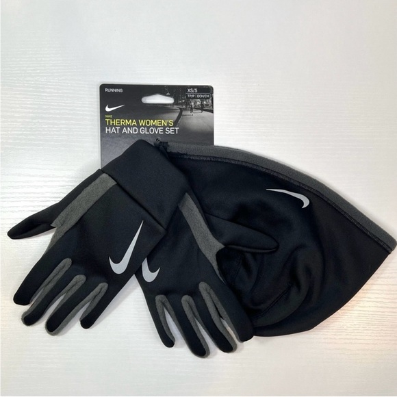 Nike Running Therma Women's Hat and Glove Set, Small/XS - Picture 2 of 10